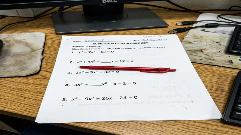 Incomplete Cubic Equation: Complete Guide with Examples